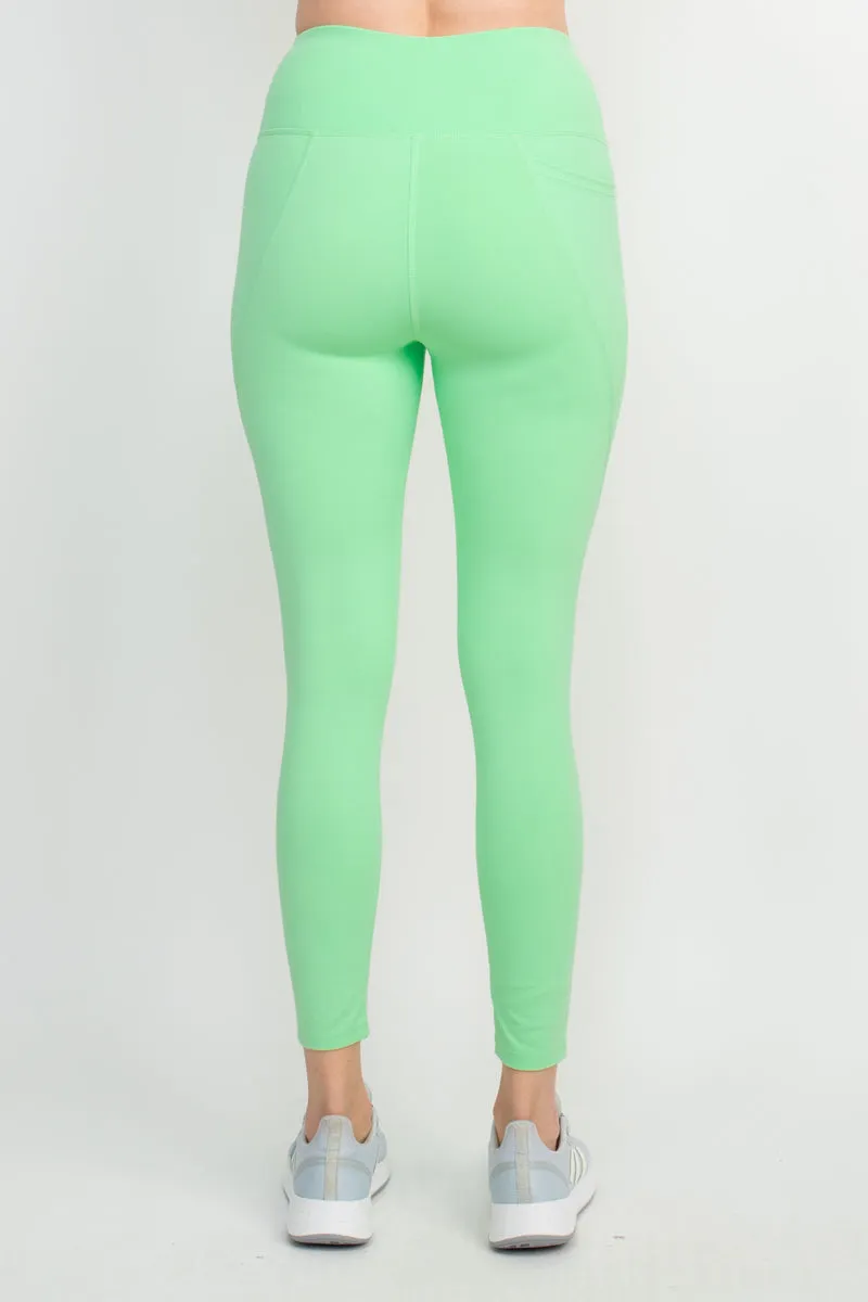 Activology Mid Waist 7-8 Interlock Legging with Side Pocket by Curated Brands
