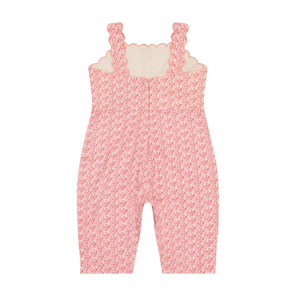 Bella Pink Floral Overall