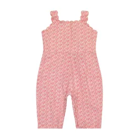 Bella Pink Floral Overall