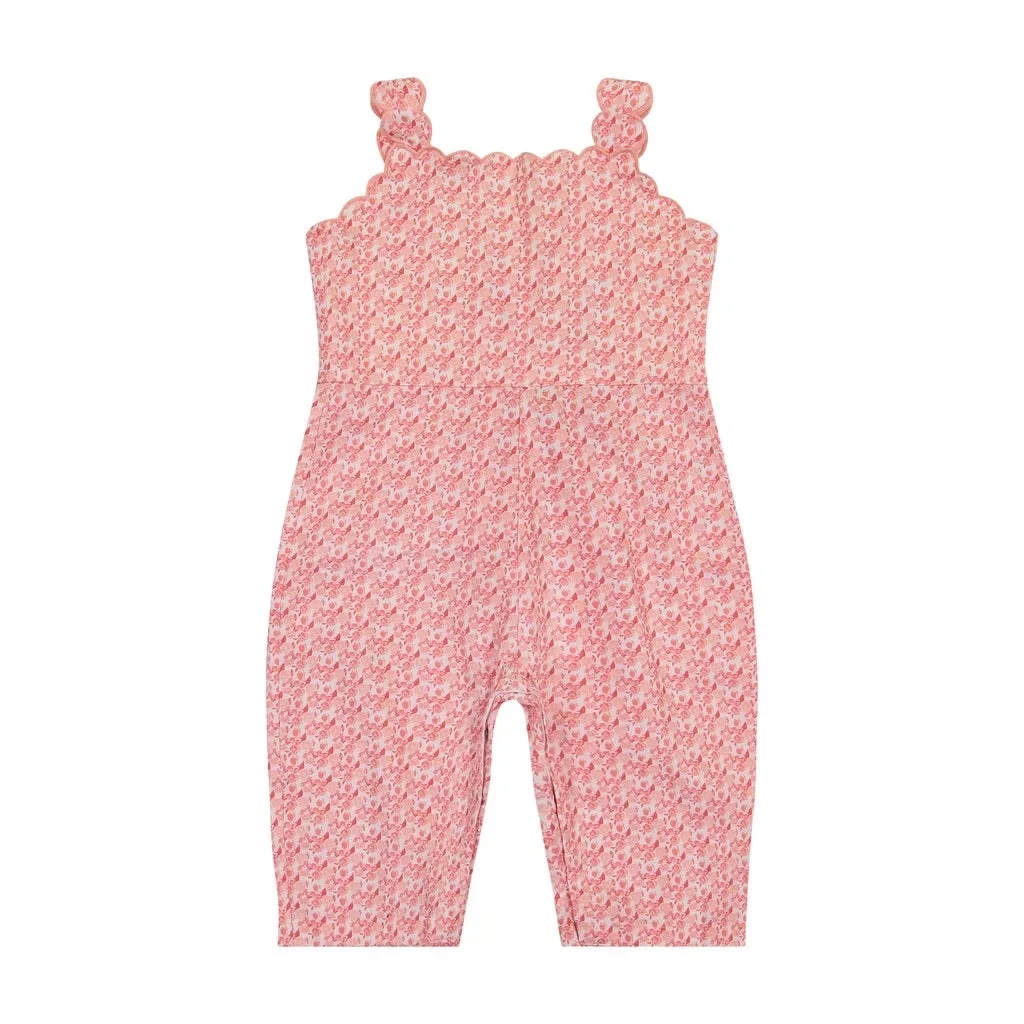 Bella Pink Floral Overall