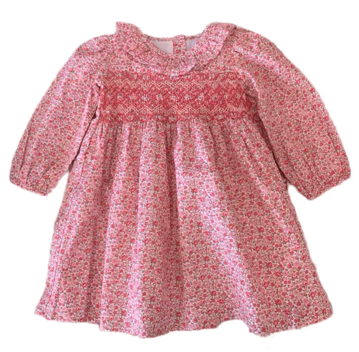 Caroline Smocked Floral Dress