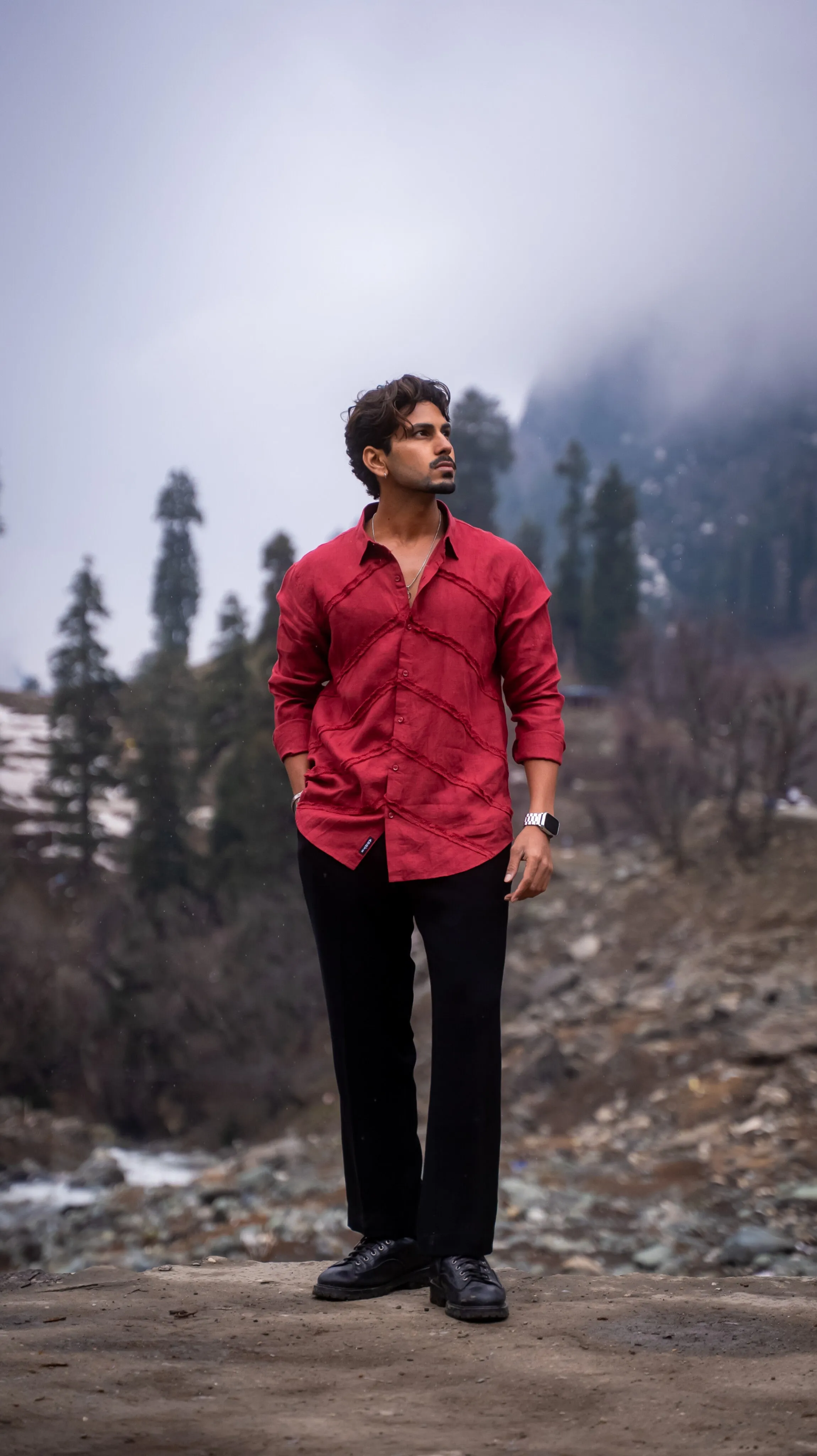 Ember Ridge Pure Linen Designer Shirt