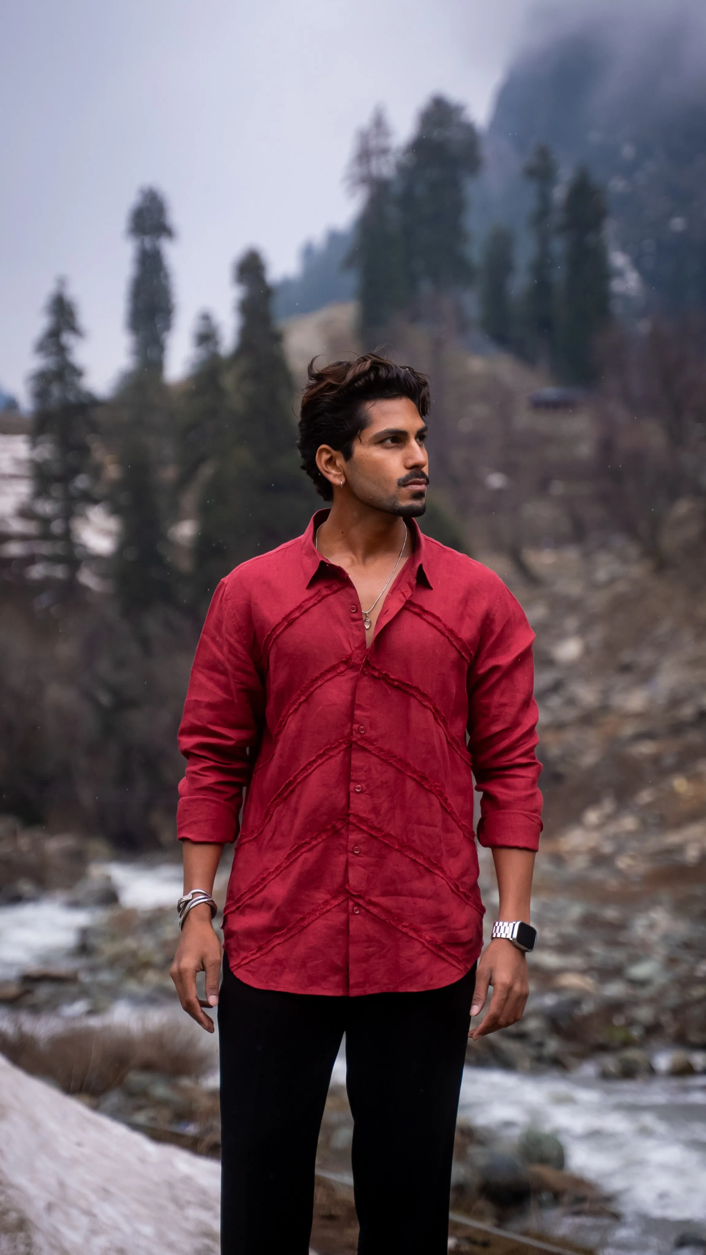 Ember Ridge Pure Linen Designer Shirt
