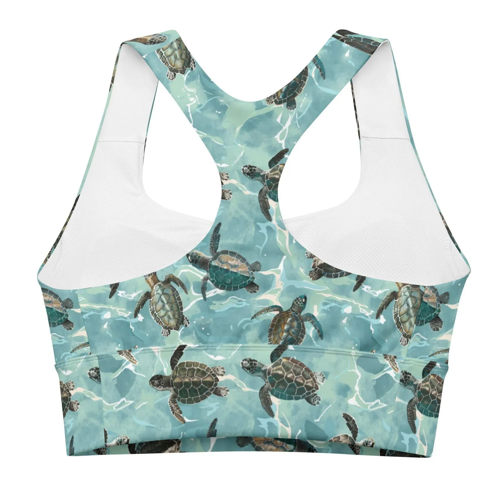 Oceanic Sea Turtle Eco Sports Bra Top