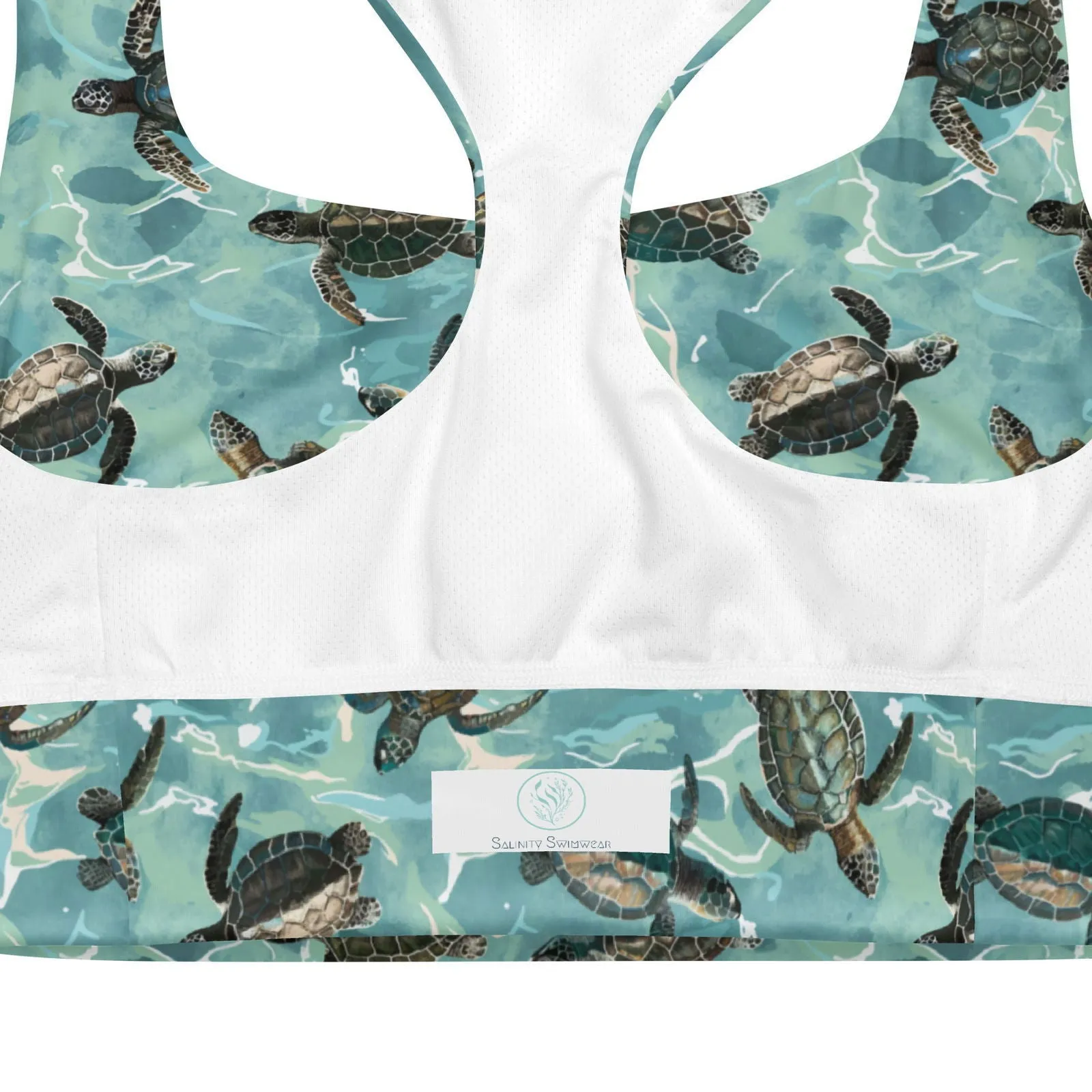 Oceanic Sea Turtle Eco Sports Bra Top