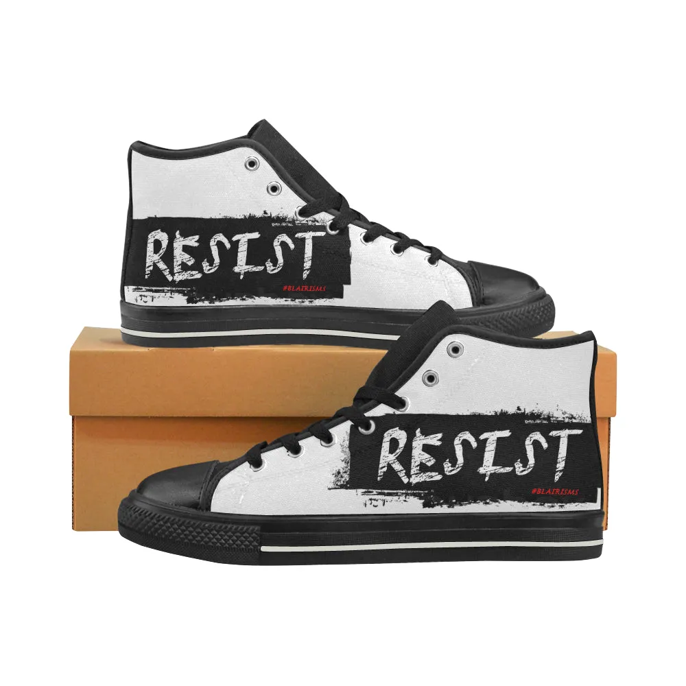 RESIST MEN'S LARGE HI-TOP SHOES (SIZE 13-14)