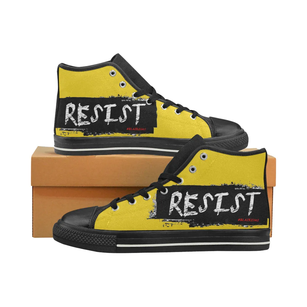 RESIST MEN'S LARGE HI-TOP SHOES (SIZE 13-14)