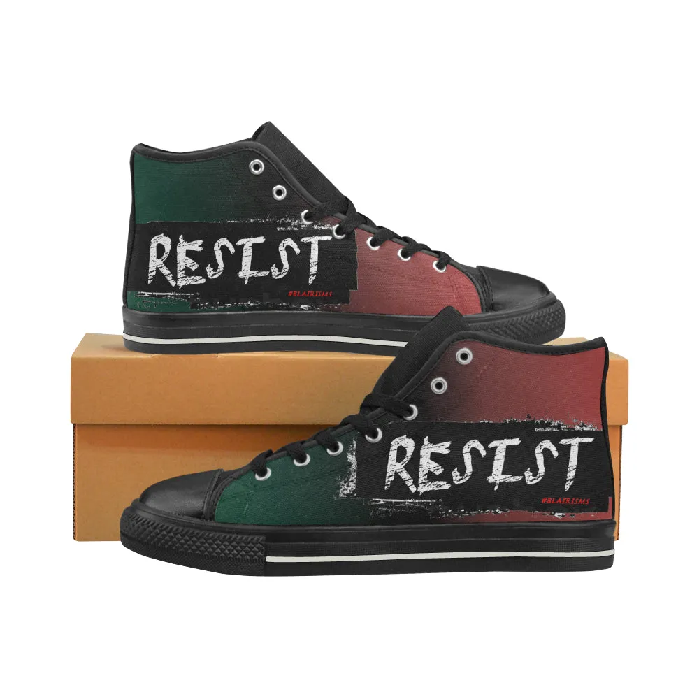 RESIST MEN'S LARGE HI-TOP SHOES (SIZE 13-14)
