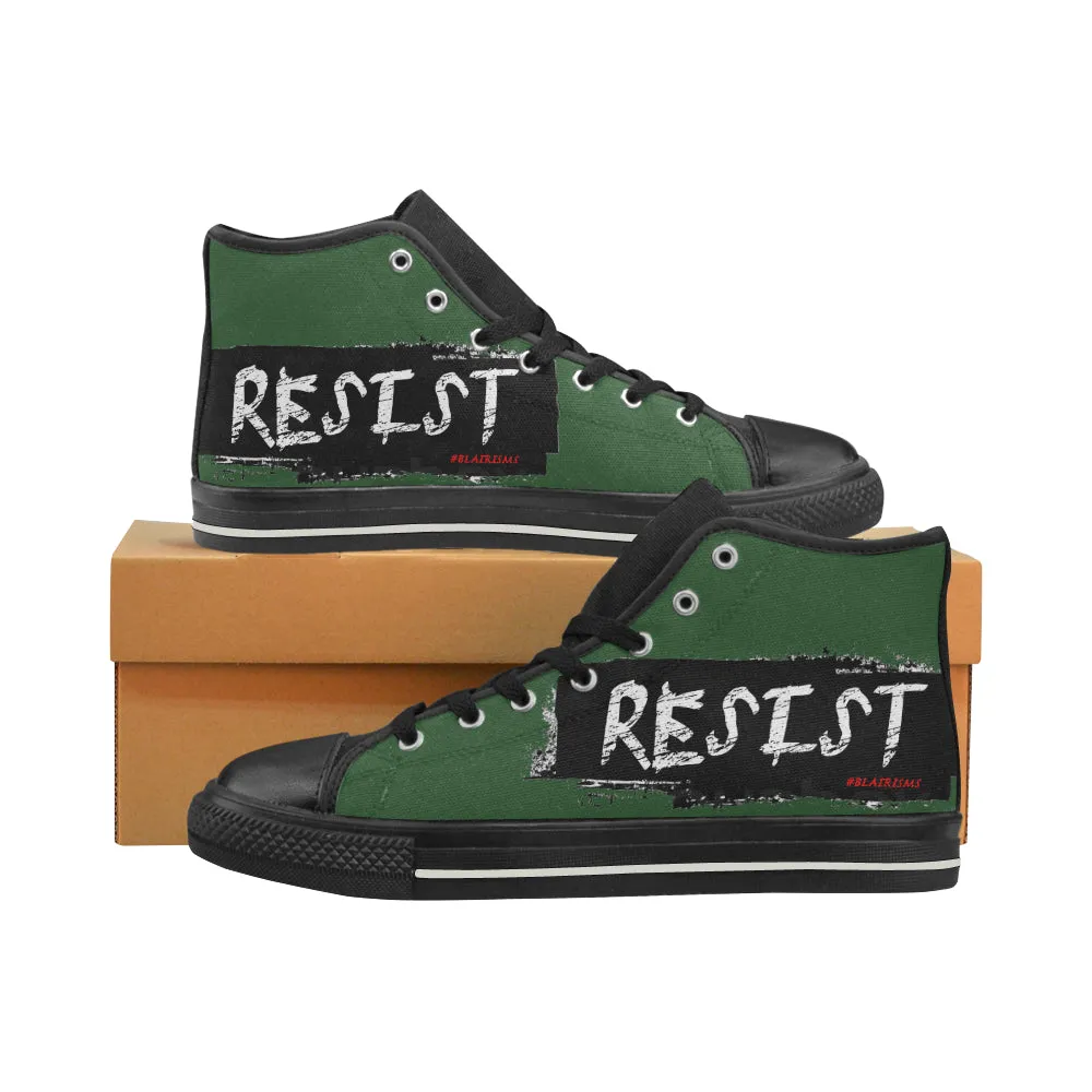 RESIST MEN'S LARGE HI-TOP SHOES (SIZE 13-14)