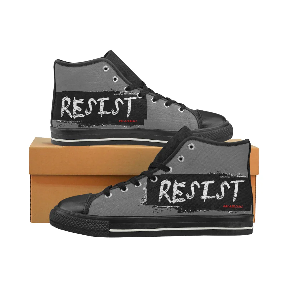 RESIST MEN'S LARGE HI-TOP SHOES (SIZE 13-14)