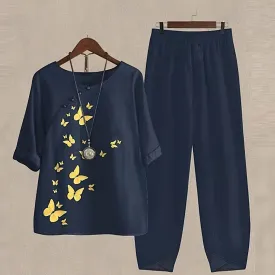 RHEA - CHIC SHIRT & PANTS SET