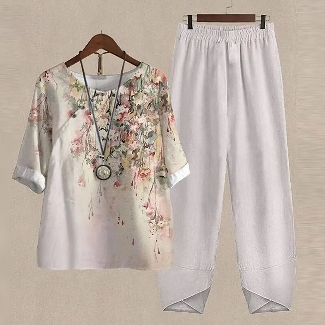 RHEA - CHIC SHIRT & PANTS SET