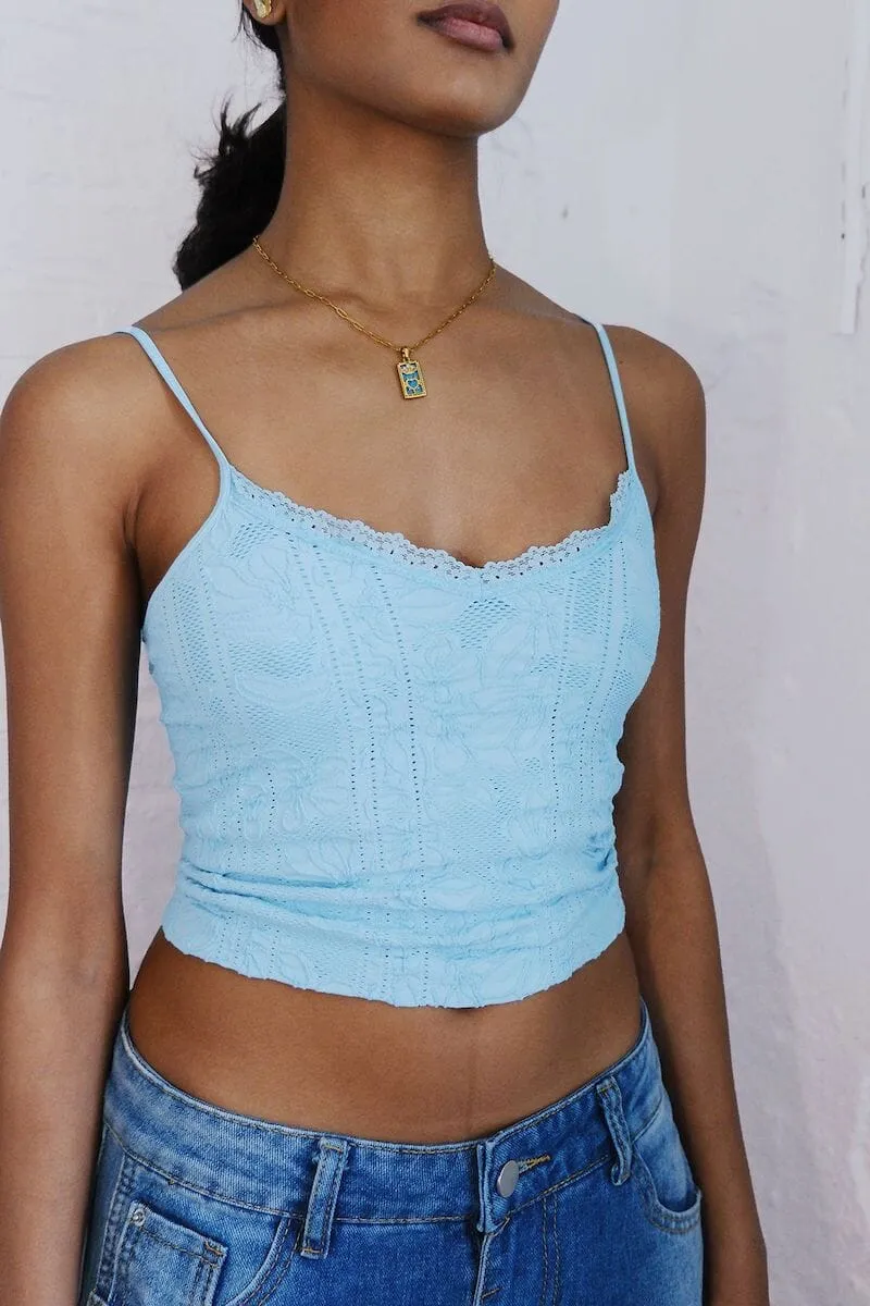 Ronda Double Lace Trim Cami Top