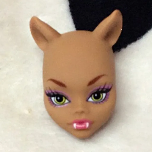 Soft Plastic Practice Makeup Doll Heads For Monster High Doll BJD Doll's Practicing Makeup Monster  Head Without Hair