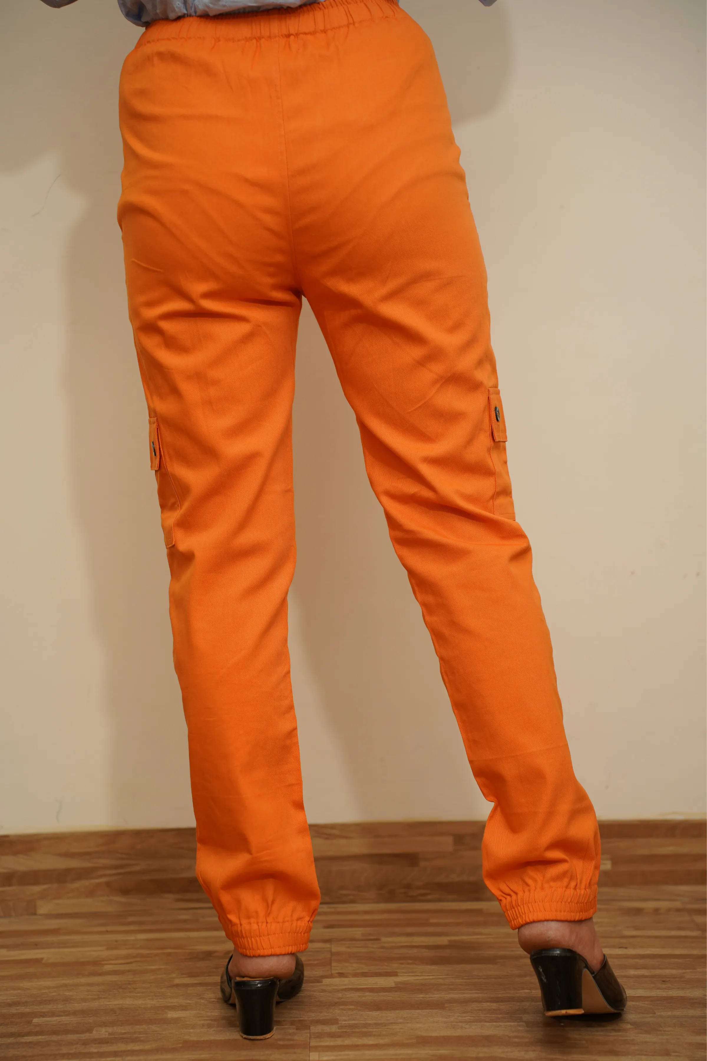 Sunset Glow Cotton Cargo Pants