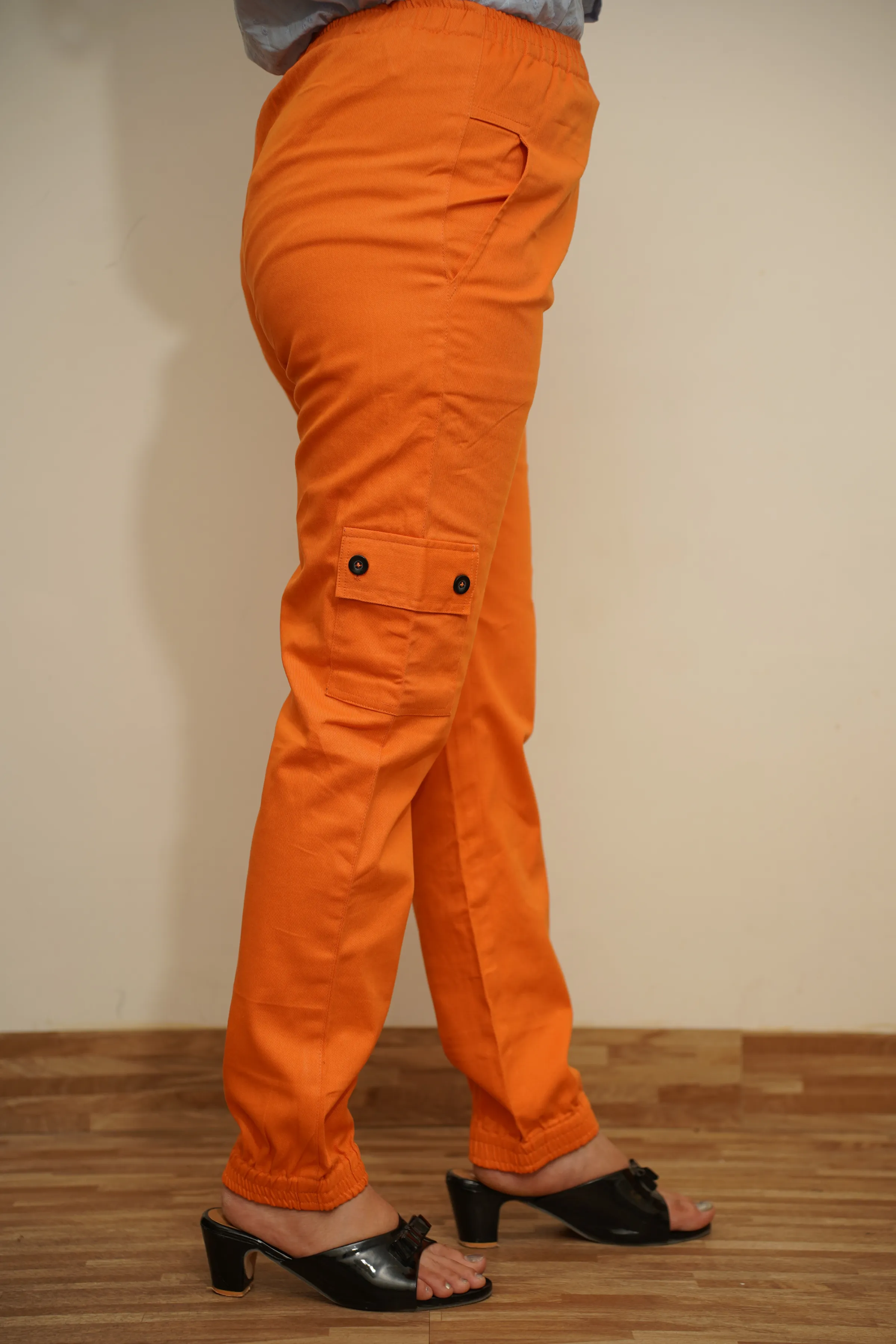 Sunset Glow Cotton Cargo Pants