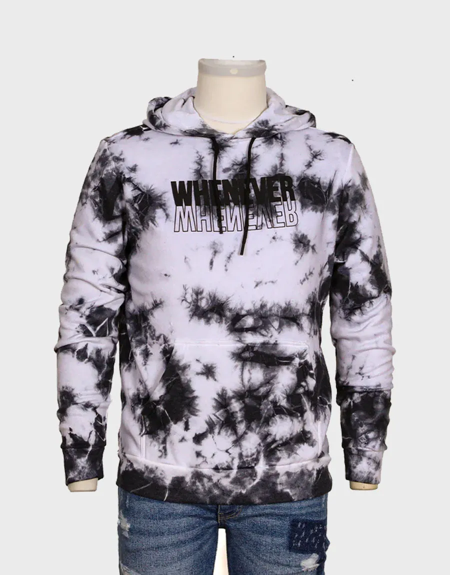 Tie & Dye When Ever Printed Pullover Hoodie