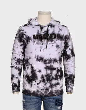 Tie & Dye When Ever Printed Pullover Hoodie